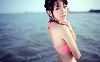 Chen lu beach bikini ocean - chen lu free wallpaper