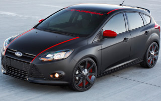 Black car red stripes parking - barron storey free wallpaper for desktop