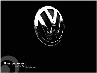 Volkswagen logo black white the - typographic free wallpaper for desktop
