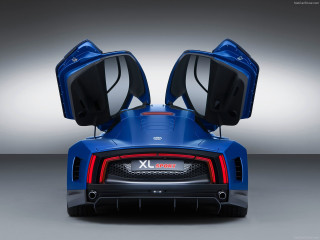 Blue sports car open hood - the hood open free wallpaper