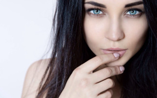 Elina karimova black hair blue - long black hair free wallpaper