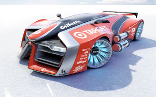 Futuristic car large engine side - a futuristic car free wallpaper