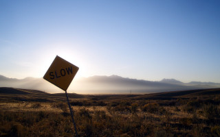Slow sign field sky cloud - edward ruscha free wallpaper