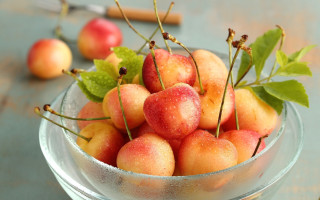 Glass bowl fruit table rococo - a knife free wallpaper