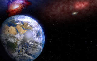 Space fireworks astronaut aurora moon - object free wallpaper