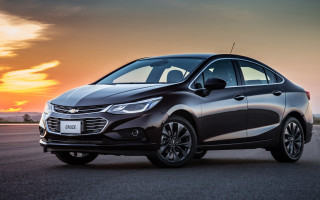 Black car sunset road clouds - private press free wallpaper for desktop