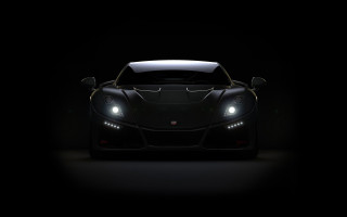 Black sports car headlights dark - headlight free wallpaper for desktop