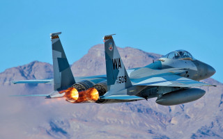 Fighter jet mountain smoke digital - charles martin free wallpaper