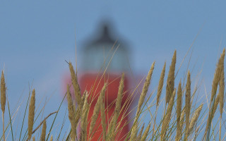 Red lighthouse tall grass blue - new free wallpaper for desktop