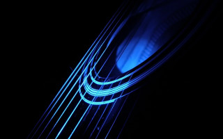 Blue hologram neon lighting long - a blue light free wallpaper