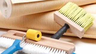 Brush roller table wooden object - a table next free wallpaper