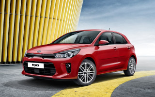 Red car yellow building rayonism - a yellow building free wallpaper