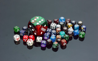 Pile dices tabletop gray background - donato giancola free wallpaper