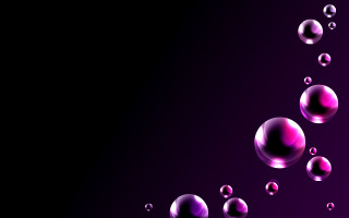Purple background water bubbles black - a purple border free wallpaper