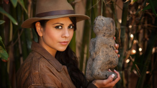 Woman hat rock plant bamboo - figurine free wallpaper