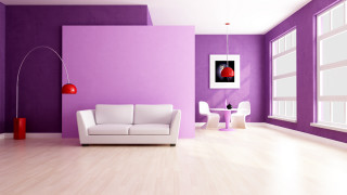 Living room white couch purple - a white table free wallpaper