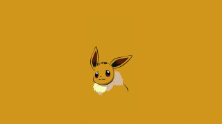 Cartoon evee yellow gradient smile - esao free wallpaper