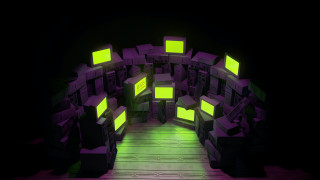 Room cubes floor light wall - a room free wallpaper for desktop