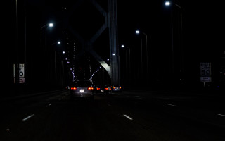 Dark night car street moon - a dark street free wallpaper