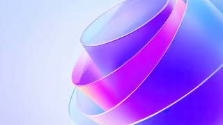 Colorful abstract circular background gradient - a white circle free wallpaper for desktop
