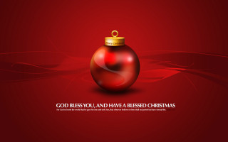 Red christmas ornament gold top - you free wallpaper