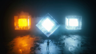Three cubes umbrella light fire - filip hodas free wallpaper for desktop