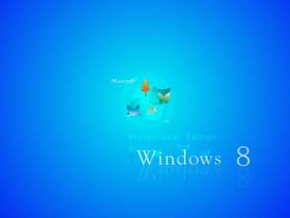 Blue background windows8 logo windows8 - didier mouron free wallpaper for desktop