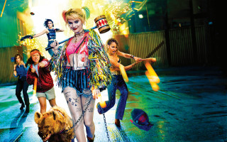 Woman dog group popart fanny - a leash free wallpaper for desktop