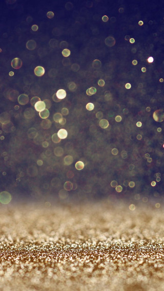 Blurry glittery gold white bokeh - free light wallpaper for mobile