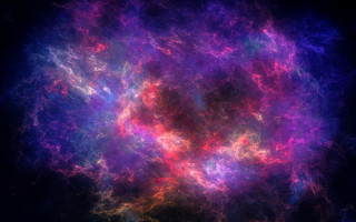Colorful abstract space nebula aurora - nebula free wallpaper