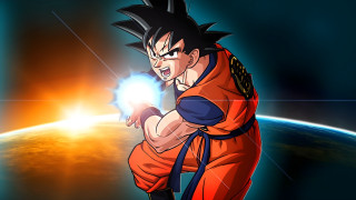 Son goku glowing ball horizon - ball free wallpaper