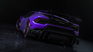 Purple sports car hood up - a purple sports car free wallpaper