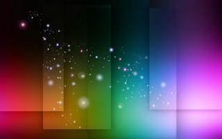 Colorful background stars blurry night - free space wallpaper for desktop