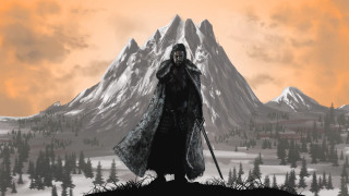 Man long coat sword mountain - a long coat free wallpaper