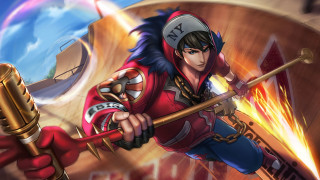 Man sword helmet flame stick - chen hong free wallpaper