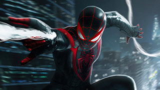 Spiderman city night suit arms - a spider man in a suit free wallpaper