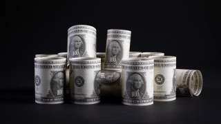 Twenty dollar stack black background - twenty dollar bill free wallpaper