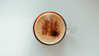 Coffee cup brown substance white - a red border free wallpaper for desktop