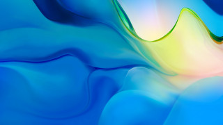 Blue yellow abstract wavy curved - a wavy design free wallpaper