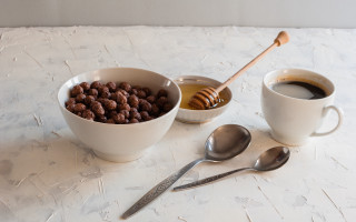 Cereal coffee still life food - assemblage free wallpaper