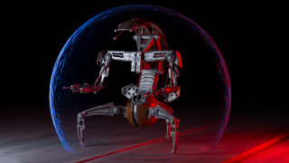 Robot circle red blue planet - a circle free wallpaper for desktop