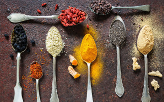 Spoons food variety table night - spoon free wallpaper