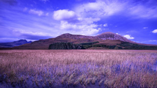 Mountain field city sky clouds - eric auld free wallpaper