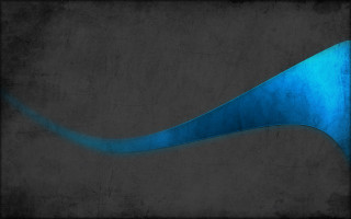 Blue curved object black background - concept design art free wallpaper for desktop