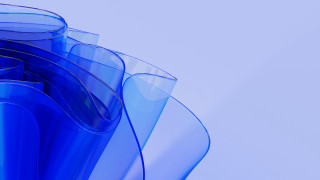 Blue vase curved design small - a blue vase free wallpaper