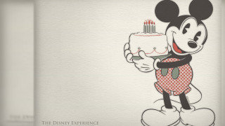 Mickey mouse birthday cake candle - a candle free wallpaper