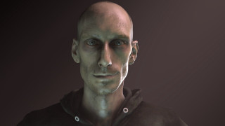 Bald man black shirt serious 6 - a bald head free wallpaper