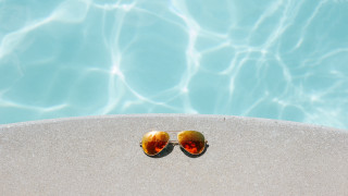 Sunglasses pool reflection summer beach - a pair of sunglasses free wallpaper for desktop