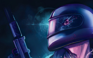 Space suit planet gun cyberpunk - dan mumford free wallpaper for desktop