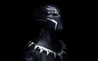 Black panther armor spikes monochrome - a black panther free wallpaper for desktop